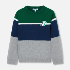Pull, Sweat Et Cardigan-Jacadi Pull enfant garçon color block - lore GRIS/MULTICO