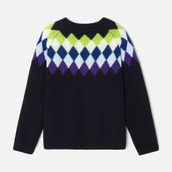Pull, Sweat Et Cardigan-Jacadi Pull enfant garçon en laine responsable - marine MARINE JACADI