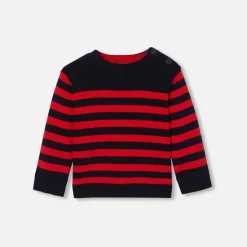 Pull, Sweat Et Cardigan|Pull, Sweat Et Cardigan-Jacadi Pull marin bébé - MARINE/ROUGE