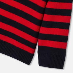 Pull, Sweat Et Cardigan|Pull, Sweat Et Cardigan-Jacadi Pull marin bébé - MARINE/ROUGE