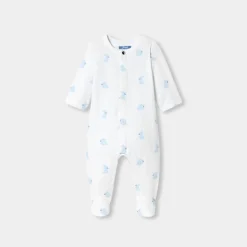 Pyjama|Pyjama-Jacadi Pyjama bébé en molleton motif lapin - lore BLANC/MULTICO
