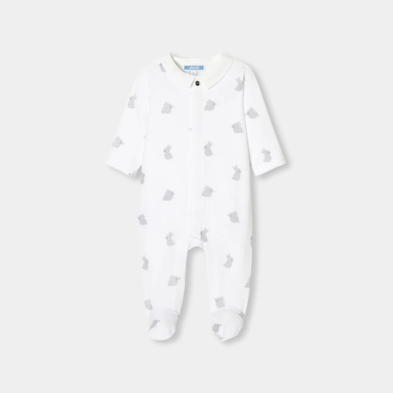 Pyjama|Pyjama-Jacadi Pyjama bébé en velours - lore BLANC/MULTICO