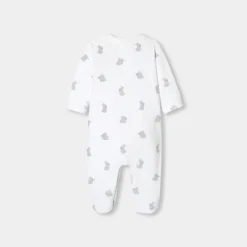 Pyjama|Pyjama-Jacadi Pyjama bébé en velours - lore BLANC/MULTICO