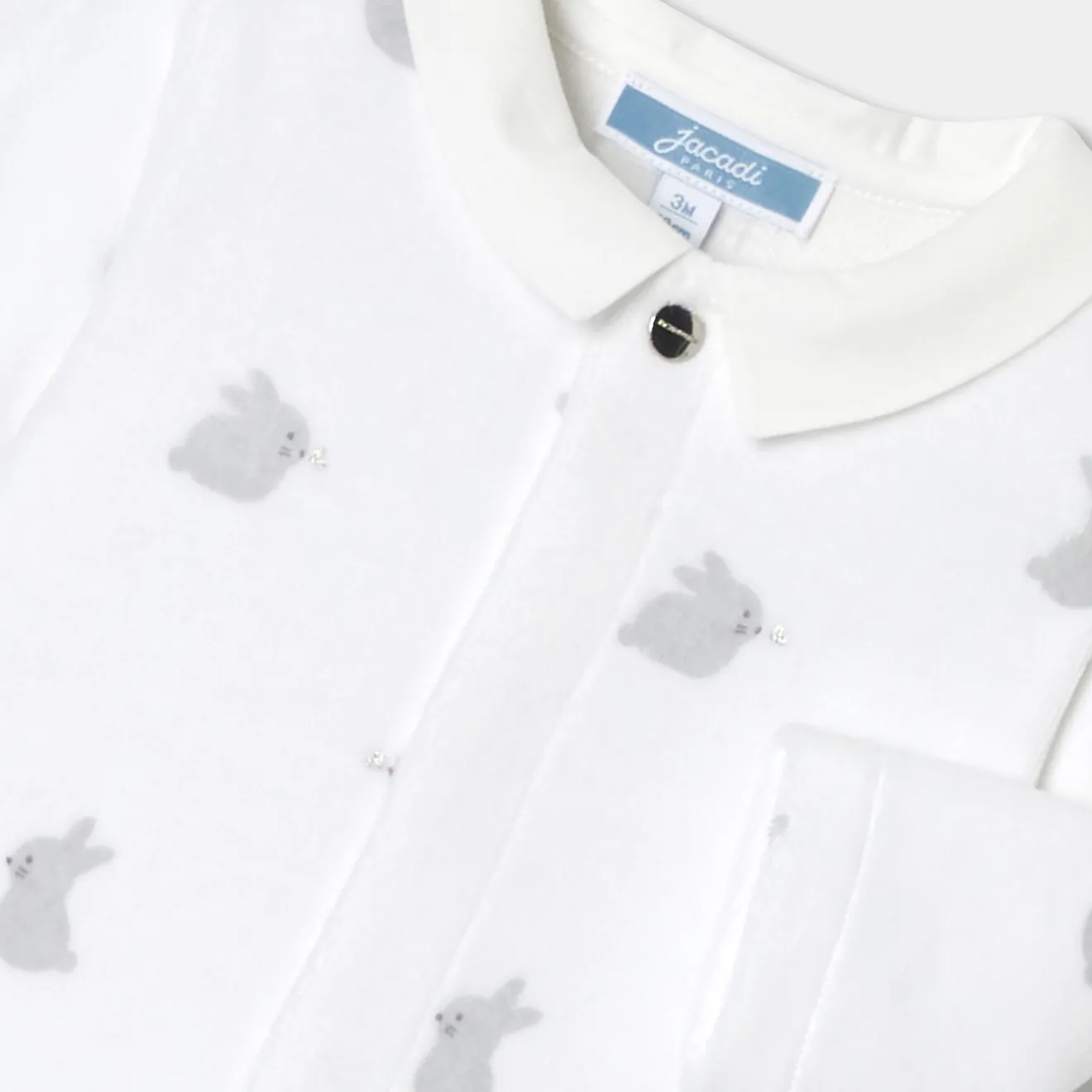 Pyjama|Pyjama-Jacadi Pyjama bébé en velours - lore BLANC/MULTICO