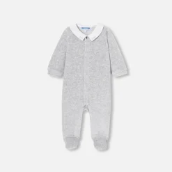 Pyjama|Pyjama-Jacadi Pyjama bébé en velours - gris chine clair GRIS CHINE CLAIR JACADI
