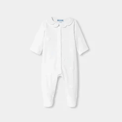 Pyjama|Pyjama-Jacadi Pyjama bébé fille en jersey motif nuage - blanc BLANC JACADI
