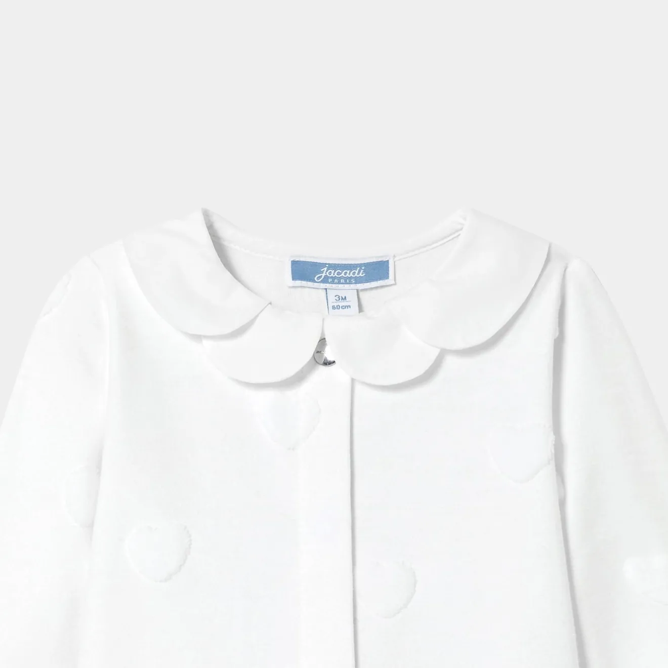 Pyjama|Pyjama-Jacadi Pyjama bébé fille en jersey motif nuage - blanc BLANC JACADI