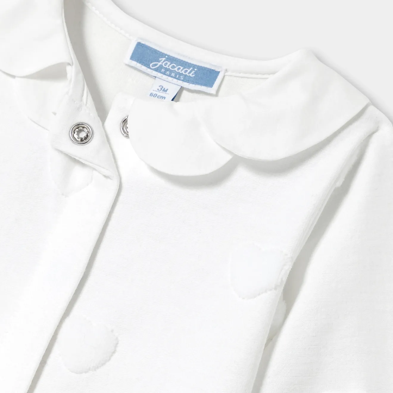 Pyjama|Pyjama-Jacadi Pyjama bébé fille en jersey motif nuage - blanc BLANC JACADI