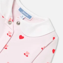 Pyjama|Pyjama-Jacadi Pyjama bébé fille en molleton - lore ROSE/MULTICO