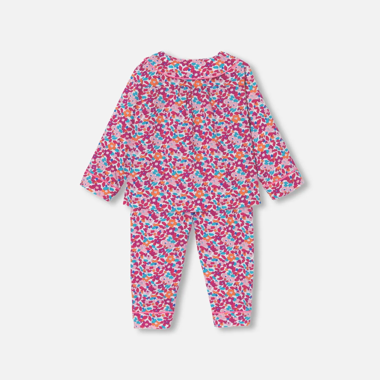 Pyjama|Pyjama-Jacadi Pyjama bébé fille en Tissu Liberty - lore ROSE/MULTICO