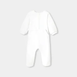 Pyjama|Pyjama-Jacadi Pyjama bébé fille en velours bouclette - blanc BLANC JACADI