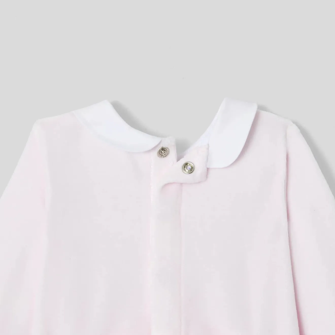 Pyjama|Pyjama-Jacadi Pyjama bébé fille en velours bouclette - rose pale ROSE PALE JACADI