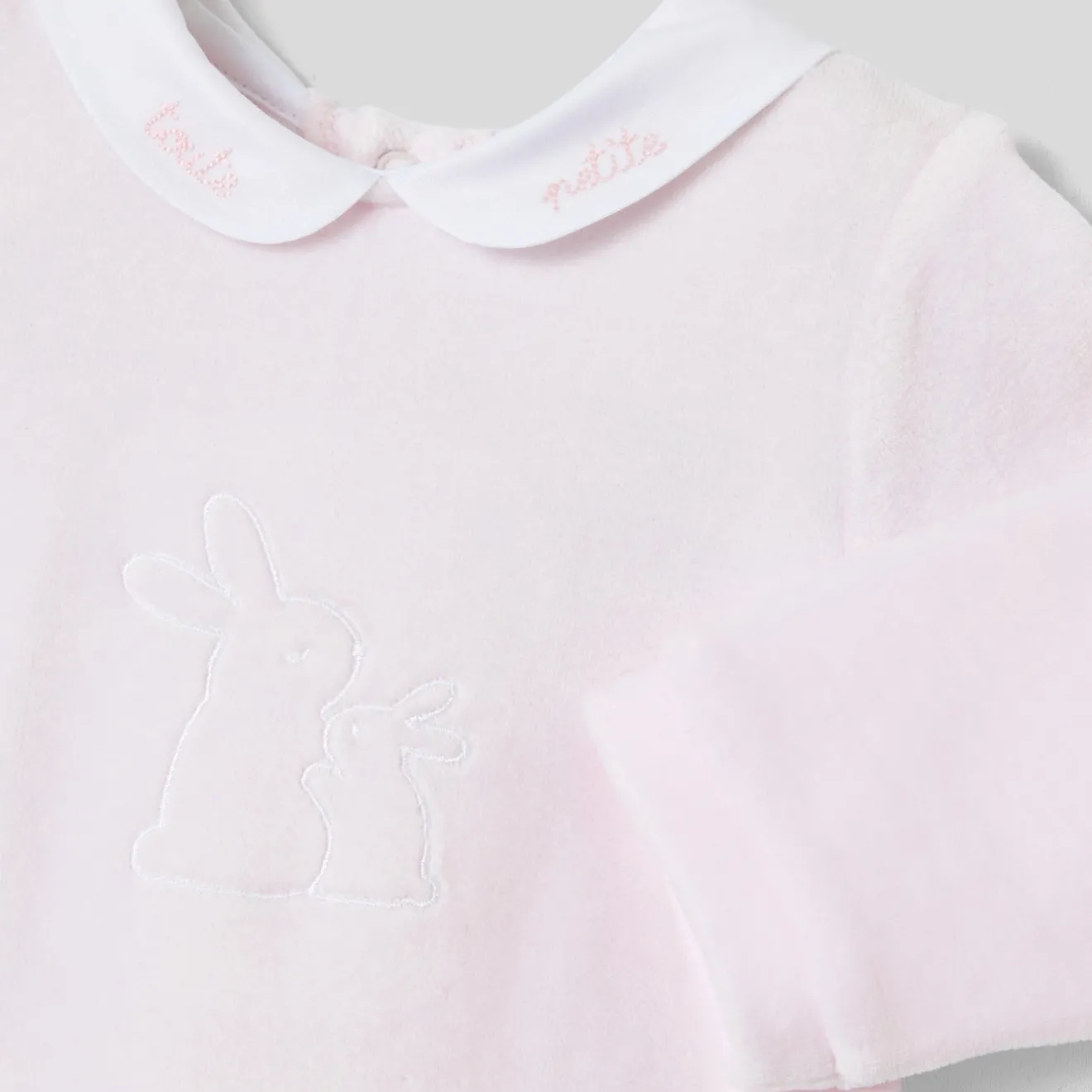 Pyjama|Pyjama-Jacadi Pyjama bébé fille en velours bouclette - rose pale ROSE PALE JACADI