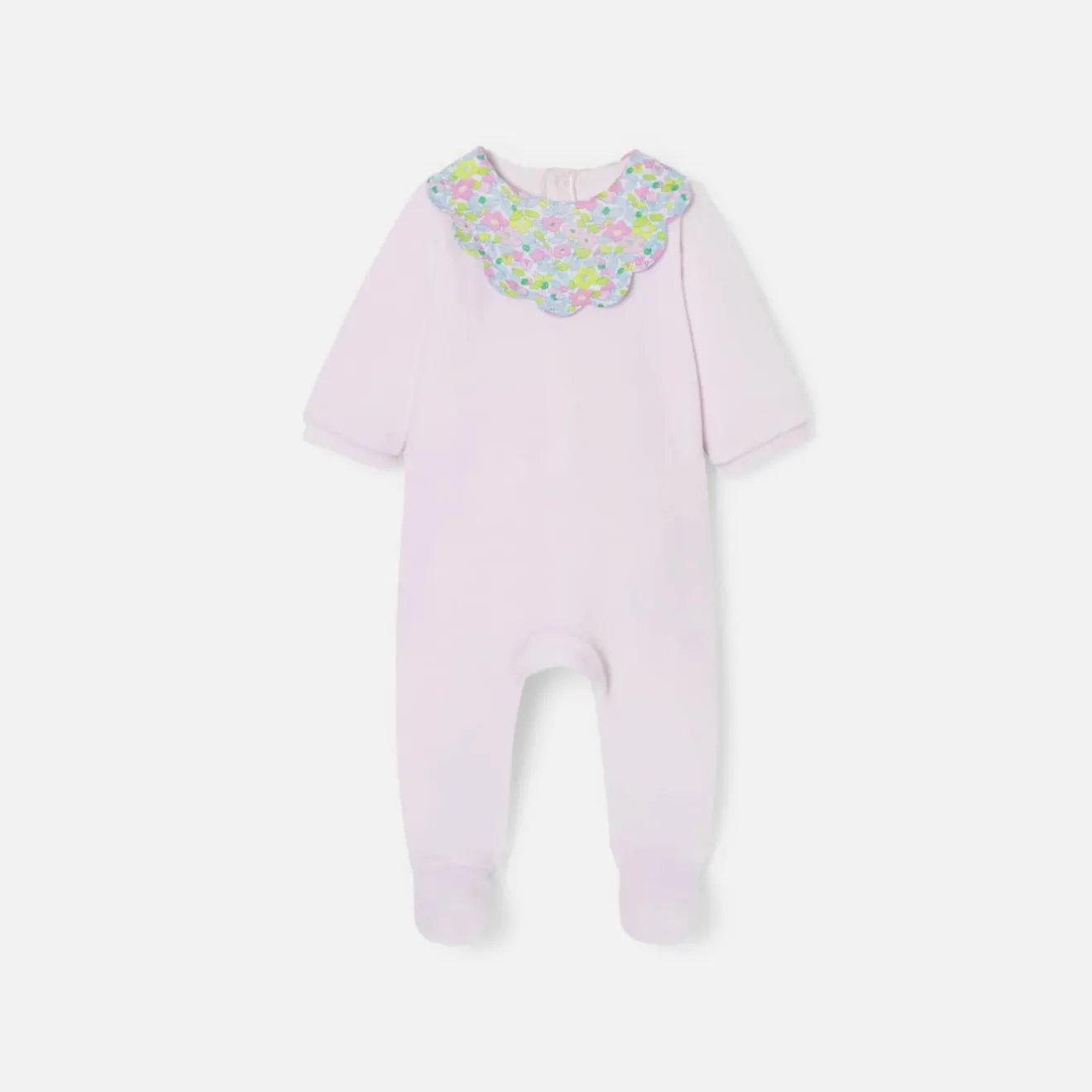 Pyjama|Pyjama-Jacadi Pyjama bébé fille en velours - rose pale ROSE PALE JACADI