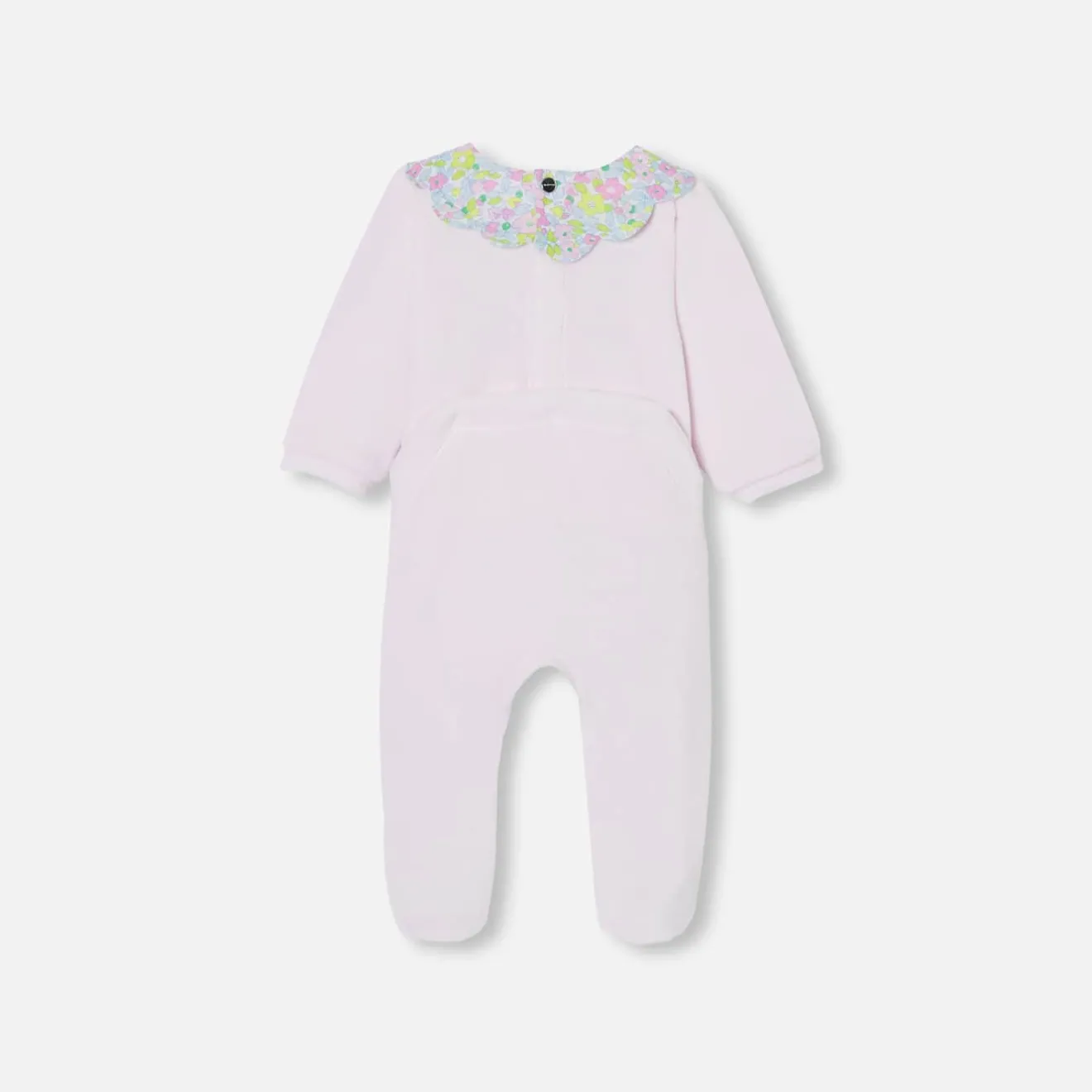 Pyjama|Pyjama-Jacadi Pyjama bébé fille en velours - rose pale ROSE PALE JACADI