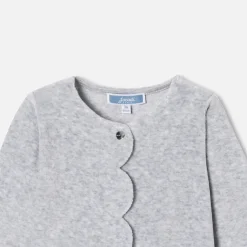 Pyjama|Pyjama-Jacadi Pyjama bébé fille en velours bouclette - gris chine clair GRIS CHINE CLAIR JACADI