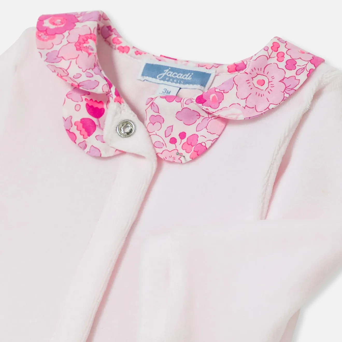 Pyjama|Pyjama-Jacadi Pyjama bébé fille en velours - rose pale ROSE PALE JACADI