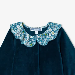 Pyjama|Pyjama-Jacadi Pyjama bébé fille en velours - lore BLEU/MULTICO