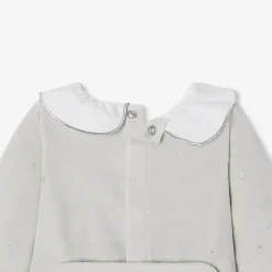 Pyjama|Pyjama-Jacadi Pyjama bébé fille en velours - lore GRIS/MULTICO