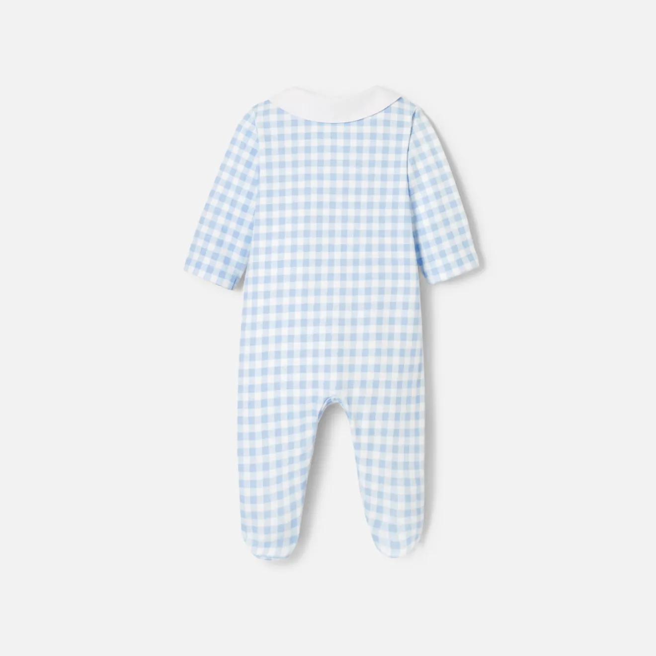 Pyjama|Pyjama-Jacadi Pyjama bébé garçon en interlock - BLANC/BLEU