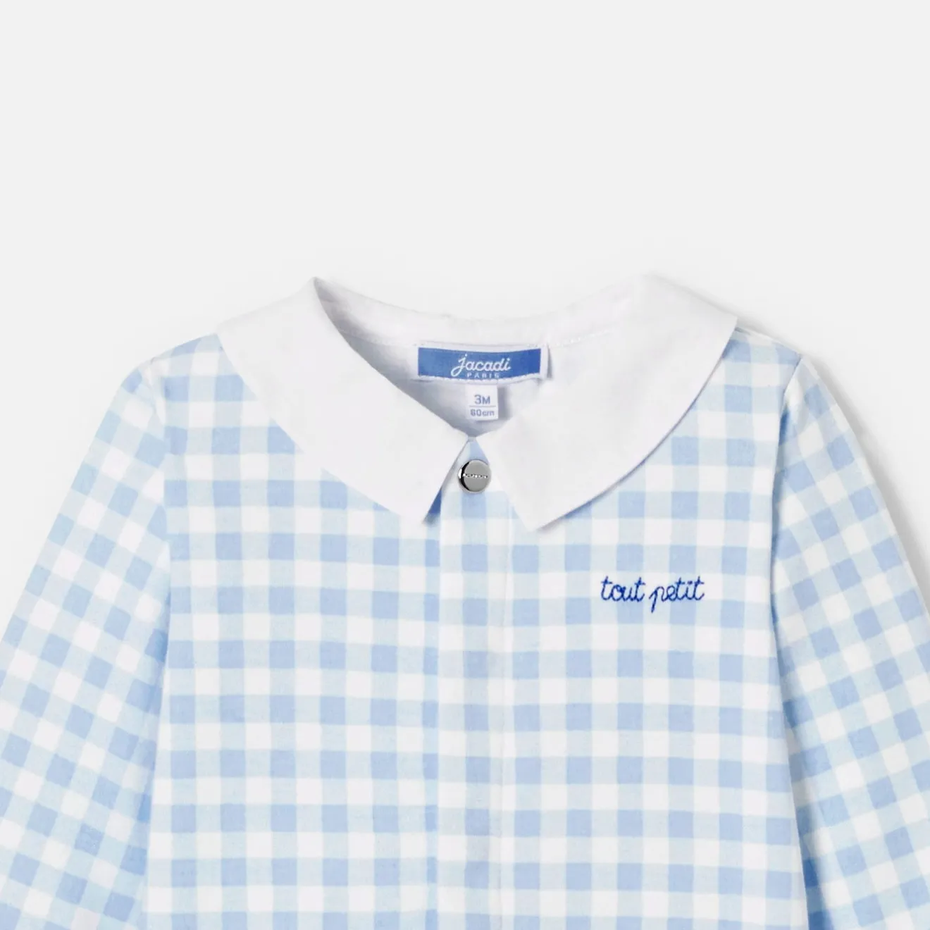 Pyjama|Pyjama-Jacadi Pyjama bébé garçon en interlock - BLANC/BLEU