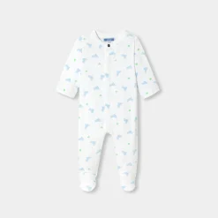 Pyjama|Pyjama-Jacadi Pyjama bébé garçon en interlock - lore BLANC/MULTICO