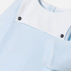 Pyjama|Pyjama-Jacadi Pyjama bébé garçon en velours - BLEU PALE