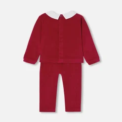 Pyjama|Pyjama-Jacadi Pyjama de Noël bébé en velours - rouge ROUGE JACADI