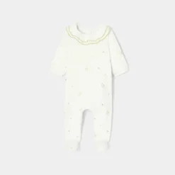 Pyjama|Pyjama-Jacadi Pyjama de Noël bébé fille en velours - lore BLANC DOUX/MULTICO