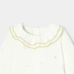 Pyjama|Pyjama-Jacadi Pyjama de Noël bébé fille en velours - lore BLANC DOUX/MULTICO