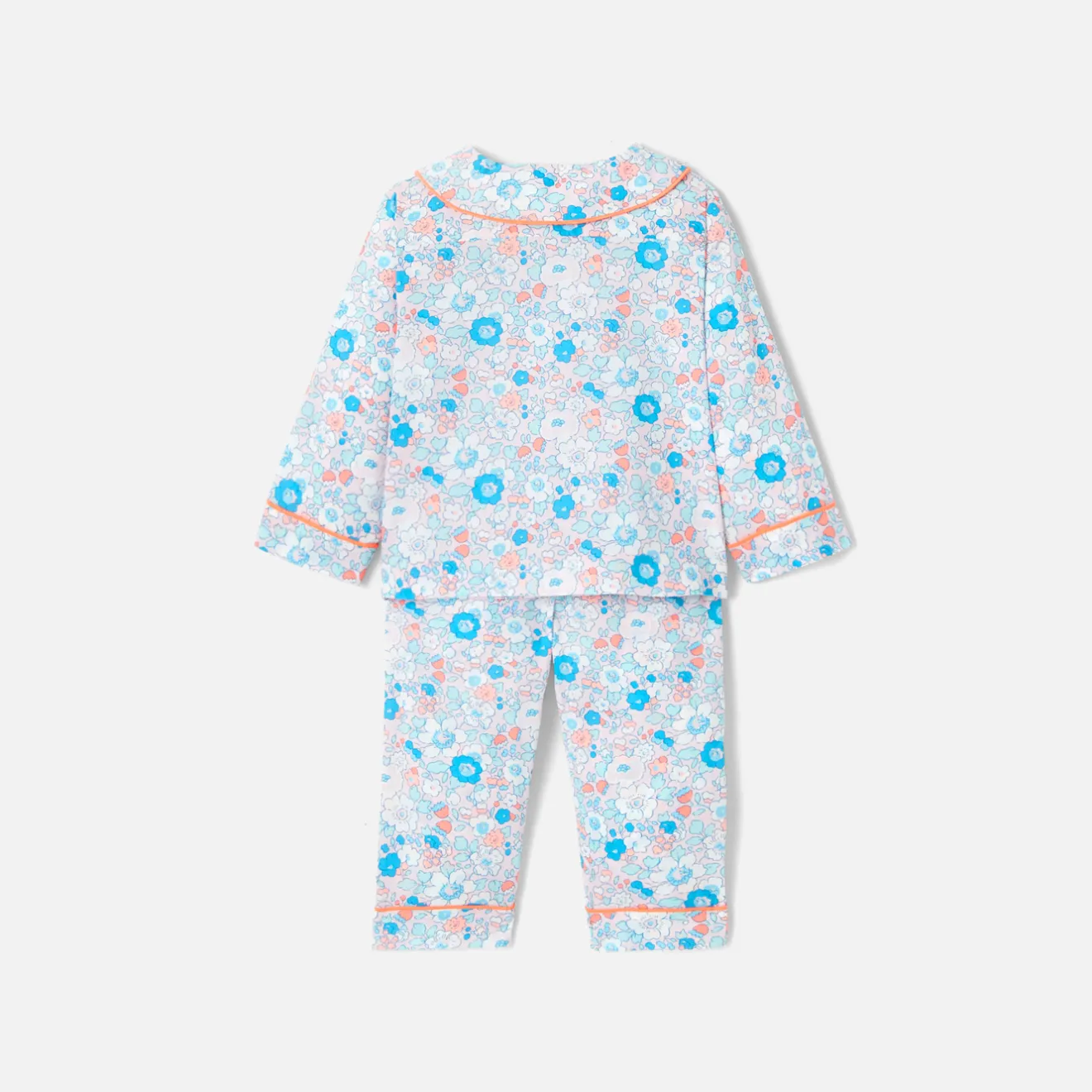 Pyjama|Pyjama-Jacadi Pyjama de Noël bébé fille en tissu Liberty - lore MULTICO