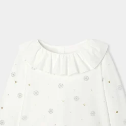Pyjama Et Nuit-Jacadi Pyjama de Noël enfant fille - blanc doux BLANC DOUX JACADI
