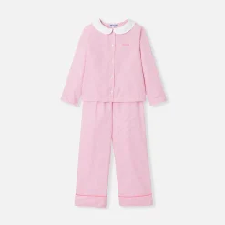Pyjama Et Nuit-Jacadi Pyjama enfant fille en flanelle - BLANC/ROSE