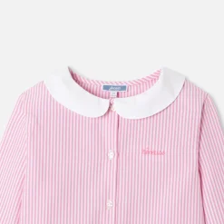 Pyjama Et Nuit-Jacadi Pyjama enfant fille en flanelle - BLANC/ROSE