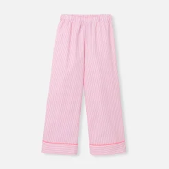 Pyjama Et Nuit-Jacadi Pyjama enfant fille en flanelle - BLANC/ROSE