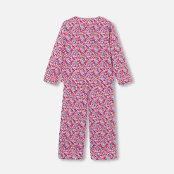 Pyjama Et Nuit-Jacadi Pyjama enfant fille en tissu Liberty - lore ROSE/MULTICO