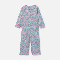 Pyjama Et Nuit-Jacadi Pyjama enfant fille en tissu Liberty - lore BLEU/MULTICO
