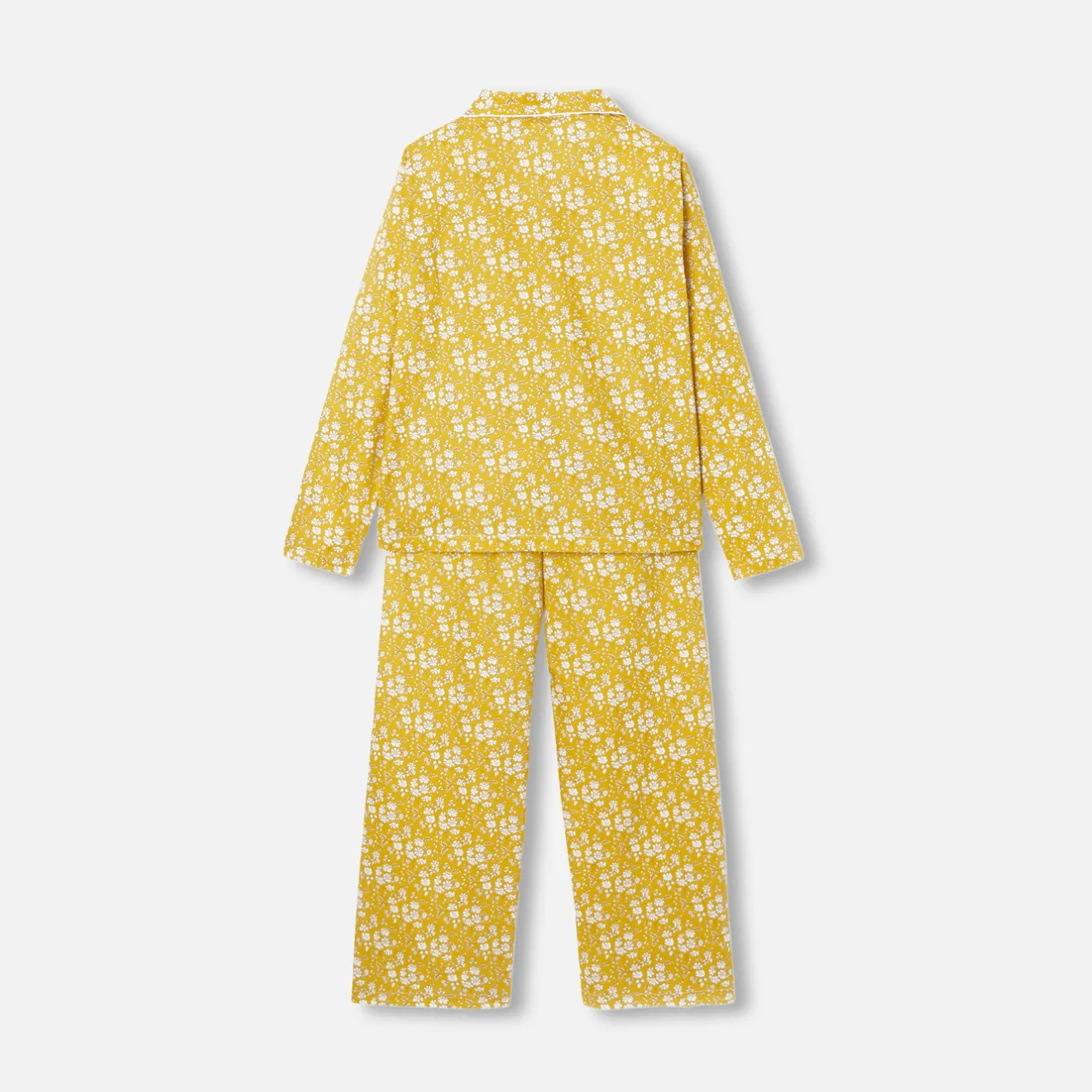 Pyjama Et Nuit-Jacadi Pyjama femme en tissu Liberty - JAUNE/BLANC