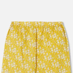 Pyjama Et Nuit-Jacadi Pyjama femme en tissu Liberty - JAUNE/BLANC