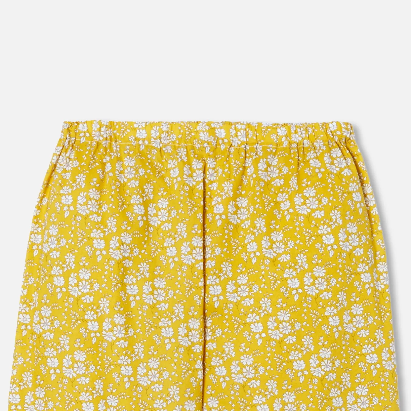 Pyjama Et Nuit-Jacadi Pyjama femme en tissu Liberty - JAUNE/BLANC