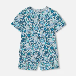 Pyjama Et Nuit-Jacadi Pyjashort enfant fille en tissu Liberty - lore BLEU/MULTICO