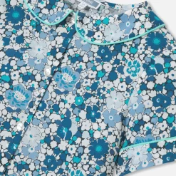 Pyjama Et Nuit-Jacadi Pyjashort enfant fille en tissu Liberty - lore BLEU/MULTICO