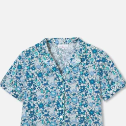 Pyjama Et Nuit-Jacadi Pyjashort femme en tissu Liberty - lore BLEU/MULTICO