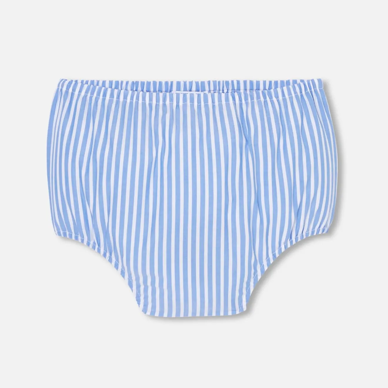 Robe-Jacadi Robe bébé fille coupe trapèze BLANC/BLEU