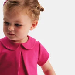Robe-Jacadi Robe bébé fille coupe trapèze - FRAMBOISE