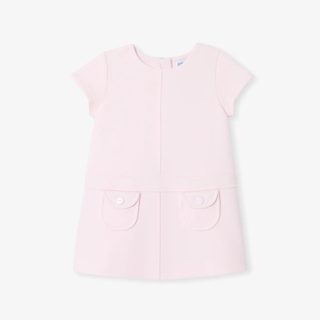 Robe-Jacadi Robe bébé fille coupe trapèze - rose poudre ROSE POUDRE JACADI