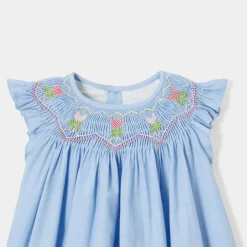 Robe-Jacadi Robe bébé fille en fil à fil - CHAMBRAY