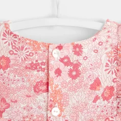 Robe-Jacadi Robe bébé fille en Liberty - lore ROSE/MULTICO