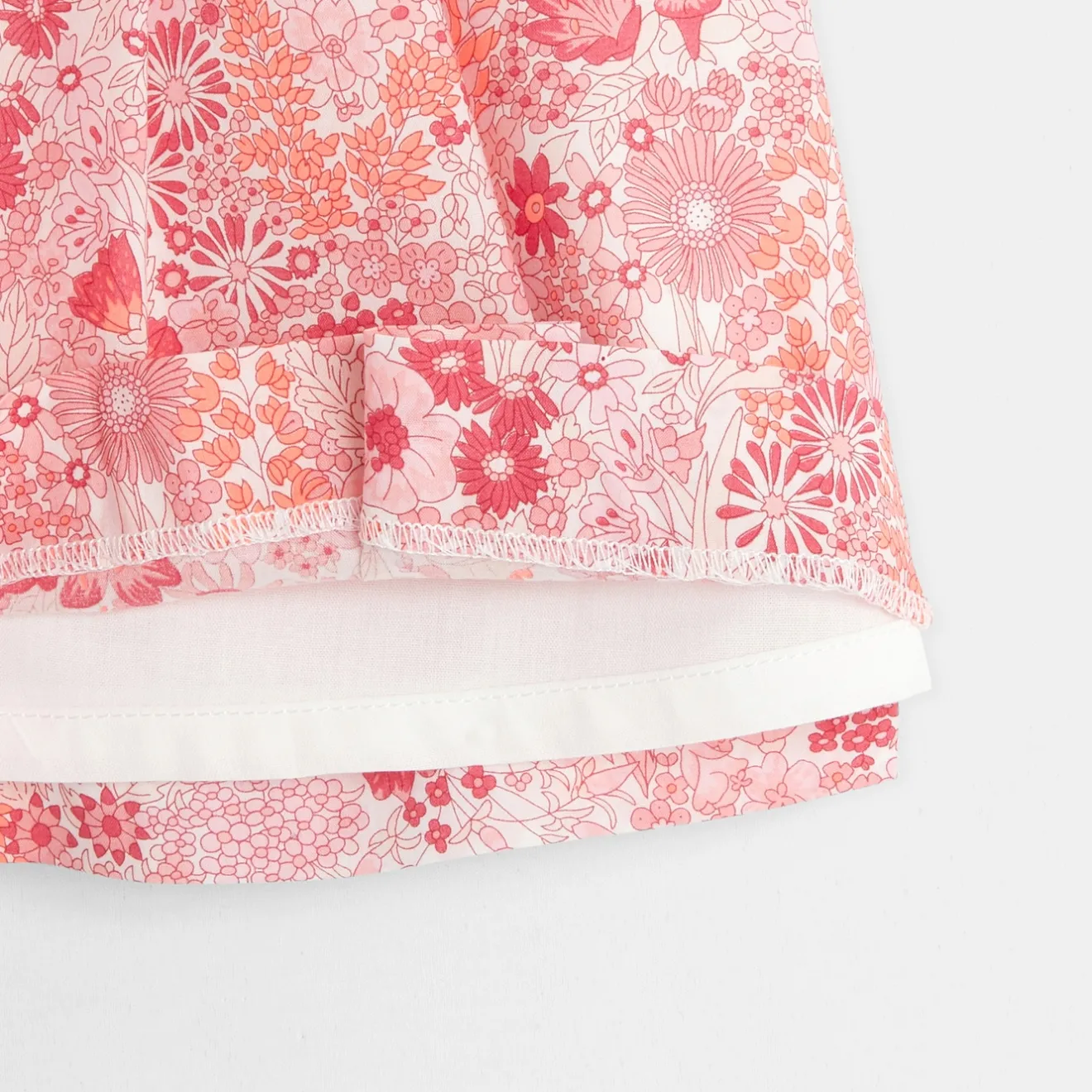 Robe-Jacadi Robe bébé fille en Liberty - lore ROSE/MULTICO