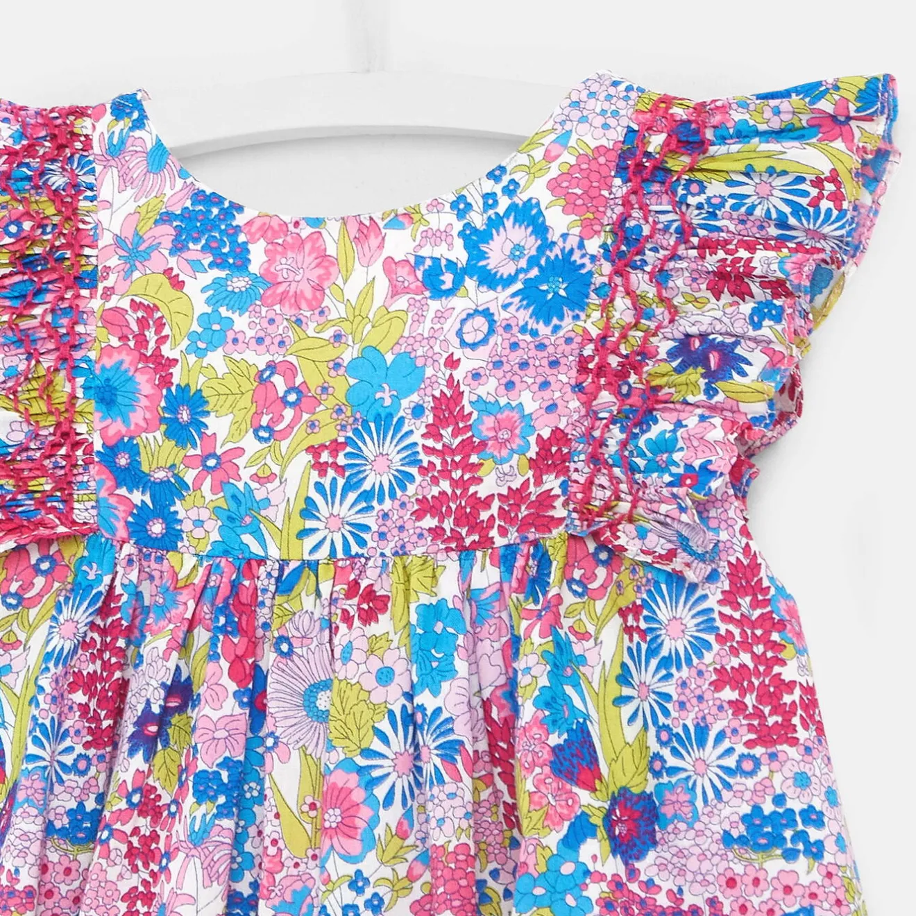Robe-Jacadi Robe bébé fille en Liberty - lore MULTICO